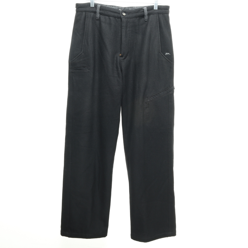 A. Tiziano Wool Blend Lined Cargo Pants Men 34 Black/Gray
